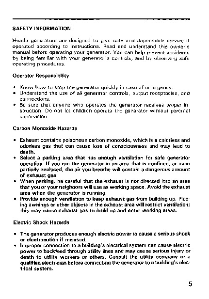 Ev6010 honda generator manual #4