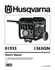 Husqvarna 1365GN Generator Owners Manual page 1