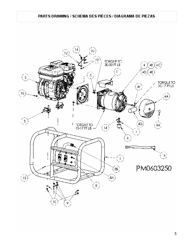 Coleman Powermate PM0603250 Generator Owners Manual