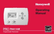 Honeywell PRO TH4110B Programmable Thermostat Operating Manual page 1
