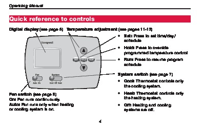 User manual for honeywell thermostat
