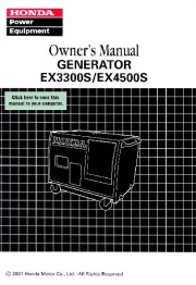 Honda Generator EX3300S EX4500S Owners Manual page 1