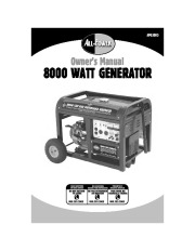All Power America 8000 APG3005 Generator Owners Manual page 1